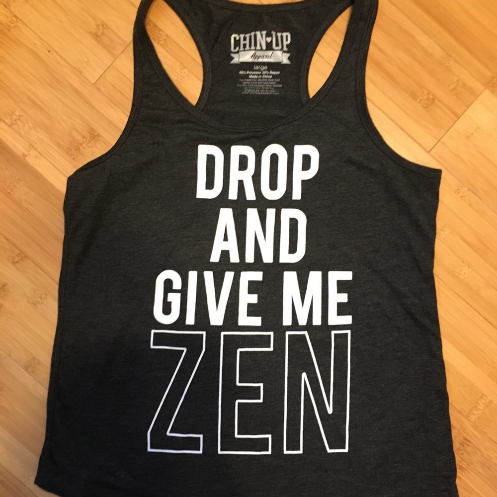 Drop and give me zen tank top. 🧘‍♀️